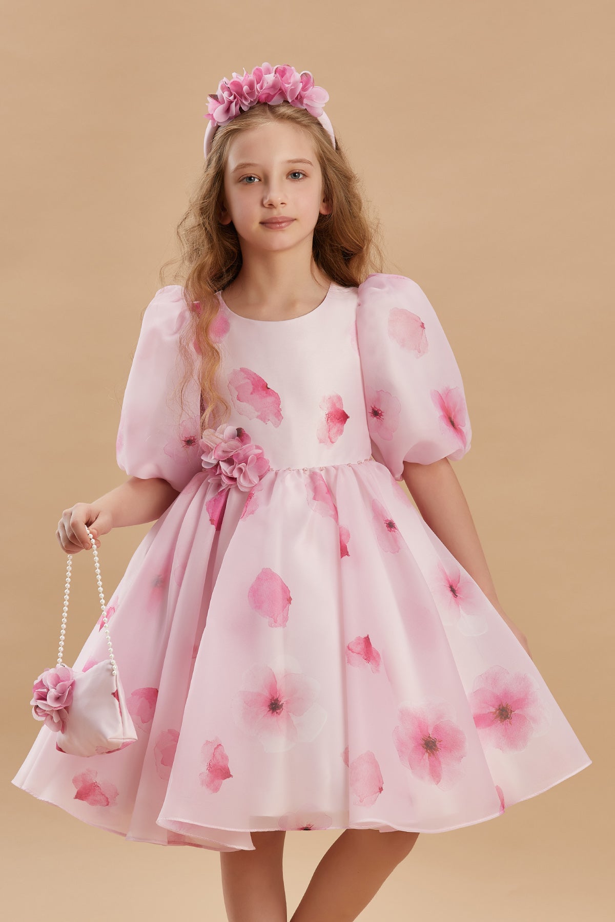 Sweet Petals Girls Dress 3-8 Years