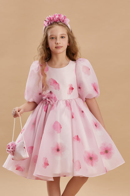 Sweet Petals Girls Dress 3-8 Years